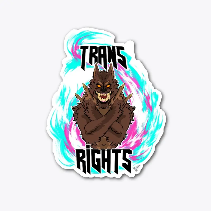 Werewolf Rights sticker 